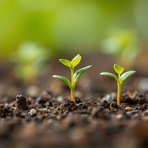 Image of a seedling sprouting, symbolizing growth and new beginnings with NutriWell Solutions