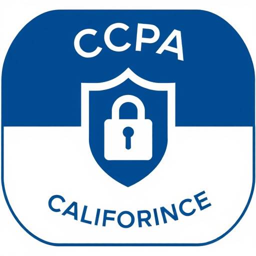 Symbol representing CCPA compliance and data protection regulations for California residents